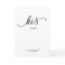 His Vows Card Minimalist Script Vow Card