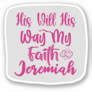 His Will His Way My Faith Christian