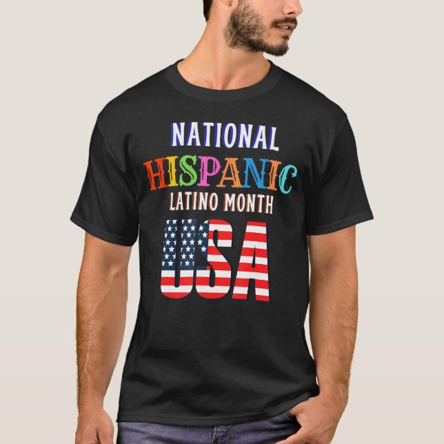 Hispanic Ceremony Month Prideful Latin Spanish Ami T-Shirt (Front)