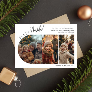 Hispanic Christmas Feliz Navidad Arch Photo Holiday Card
