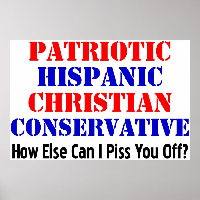 Hispanic Conservative! Poster (Front)