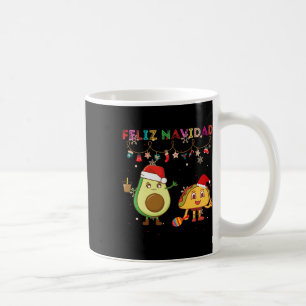 Hispanic Feliz Navidad Avocado Tacos Mexican Chris Coffee Mug