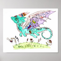 Hispanic  folk art baby dragon