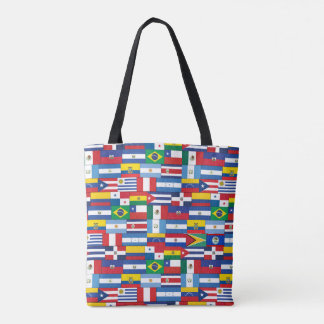 Hispanic Heritage Flag Tote  Bag