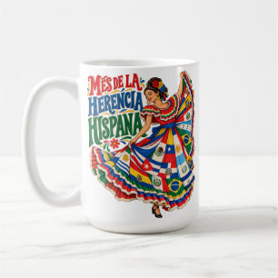 Hispanic Heritage Folkloric Dance Celebration Fun Coffee Mug