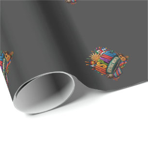 Hispanic Heritage Month 3D Colourful Cultural Prid Wrapping Paper