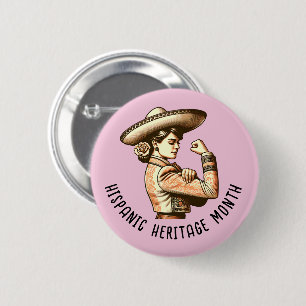 Hispanic Heritage Month 6 Cm Round Badge