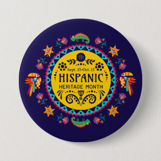 Hispanic Heritage Month 7.5 Cm Round Badge
