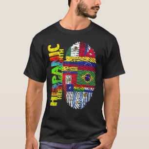 Hispanic Heritage Month A Proud Fingerprint Of Lat T-Shirt