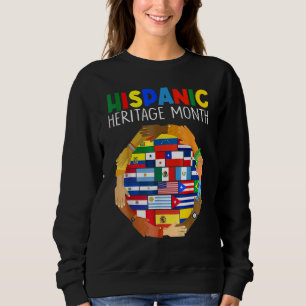 Hispanic Heritage Month All Countries Heart Hands Sweatshirt