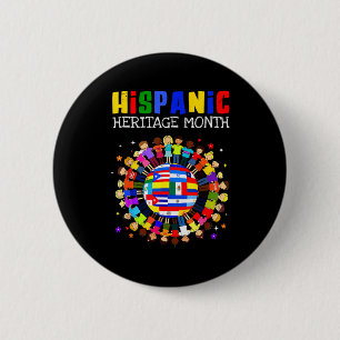 Hispanic Heritage Month All Latin Countries Boys G 6 Cm Round Badge