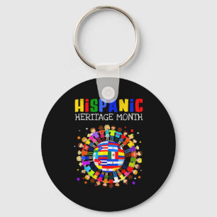 Hispanic Heritage Month All Latin Countries Boys G Key Ring