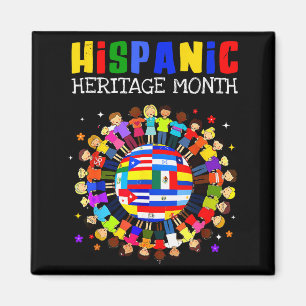 Hispanic Heritage Month All Latin Countries Boys G Magnet