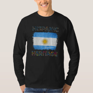 Hispanic Heritage Month Argentina Flag Argentinian T-Shirt