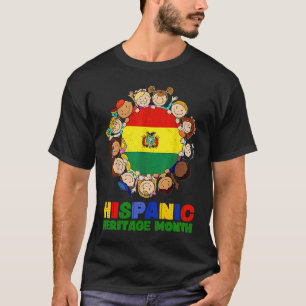 Hispanic Heritage Month Bolivia Kids Boys Girls T-Shirt