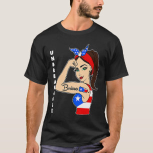 Hispanic Heritage Month Boricua Puerto Rico Flag W T-Shirt