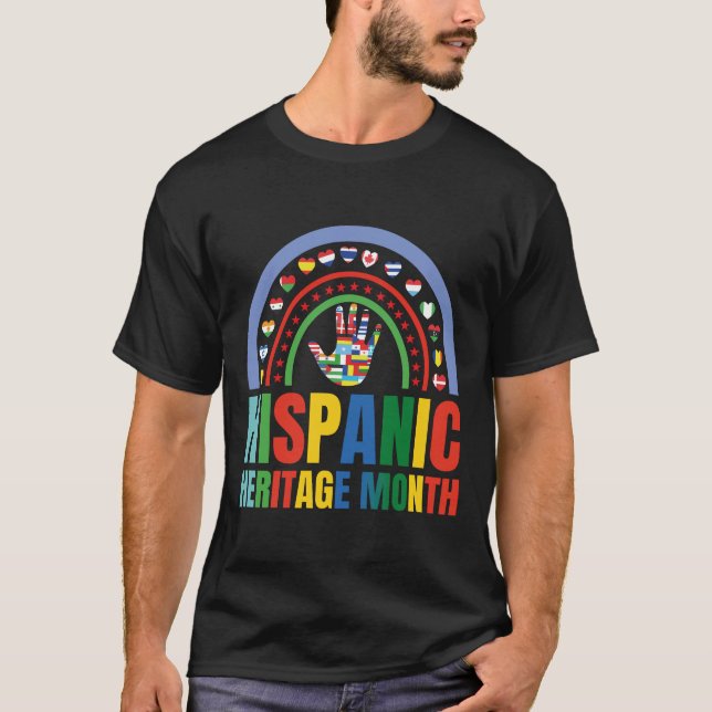 Hispanic Heritage Month Celebration Apparel. T-Shirt (Front)