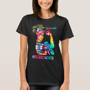 Hispanic Heritage Month Countries Flags Women Girl T-Shirt