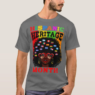 Hispanic Heritage Month Countries Latino Flags Vin T-Shirt