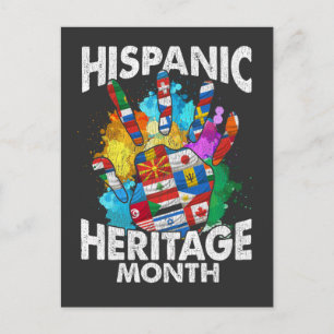 Hispanic Heritage Month Country Flags Postcard