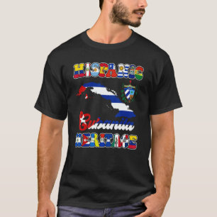 Hispanic Heritage Month Cuba Cubanita Cuban Flag T-Shirt