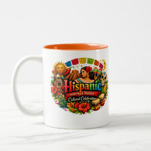 Hispanic Heritage Month Cultural Celebration Two-Tone Coffee Mug