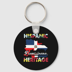 Hispanic Heritage Month Dominican Republic Flag Do Key Ring