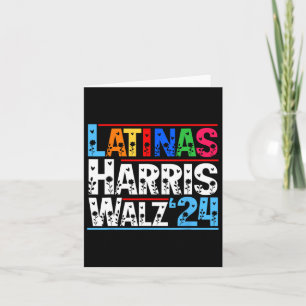 Hispanic Heritage Month Floral Latinas For Harris Card