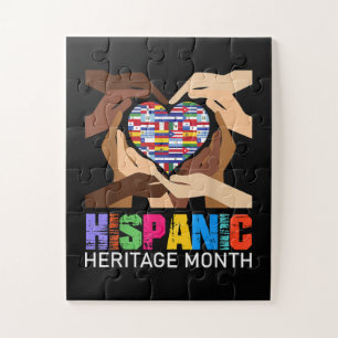 Hispanic Heritage Month Hands Heart Jigsaw Puzzle