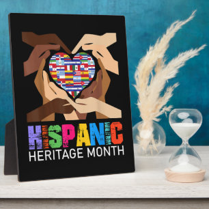 Hispanic Heritage Month Hands Heart Plaque