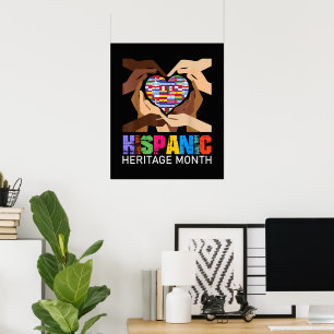Hispanic Heritage Month Hands Heart Poster