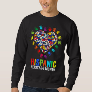 Hispanic Heritage Month Heart Hands All Latino Cou Sweatshirt