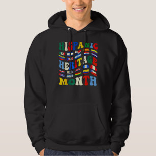 Hispanic Heritage Month Latino Countries Flag Gro Hoodie