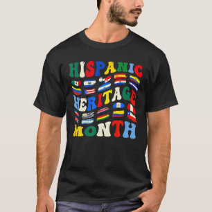 Hispanic Heritage Month Latino Countries Flag Groo T-Shirt