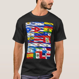Hispanic Heritage Month Latino Countries Flag T-Shirt