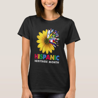 Hispanic Heritage Month Latino Countries Flags 1 T-Shirt