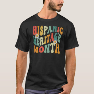 Hispanic Heritage Month Latino Countries Retro Gr T-Shirt