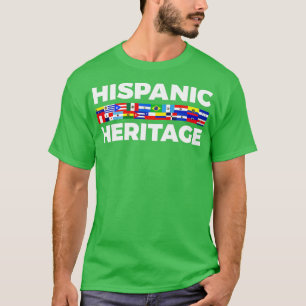 Hispanic Heritage Month Latino Country Flags 2 T-Shirt