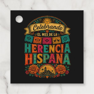 Hispanic Heritage Month Latino Culture Celebration Favour Tags