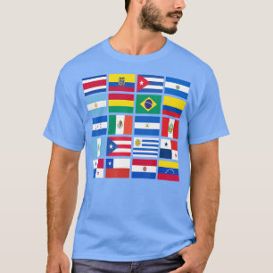 Hispanic Heritage Month Latino Flag all Countries  T-Shirt