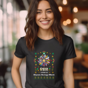  Hispanic Heritage Month Latino Flags sunflower De Tri-Blend Shirt