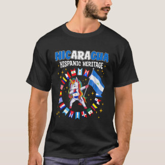 Hispanic Heritage Month Nicaragua Kids Boys Girls  T-Shirt