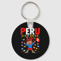 Hispanic Heritage Month Peru Flag Peruvian Girl Ki