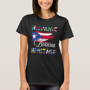 Hispanic Heritage Month Puerto Rico Boricua T-Shirt