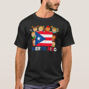 Hispanic Heritage Month Puerto Rico Kids Boys Girl T-Shirt
