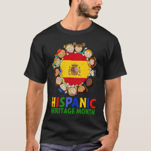 Hispanic Heritage Month Spain Kids Boys Girls T-Shirt