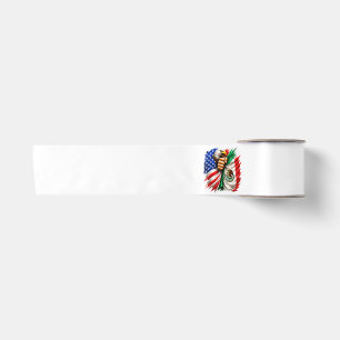Hispanic Heritage Month USA Mexico Flag Satin Ribbon