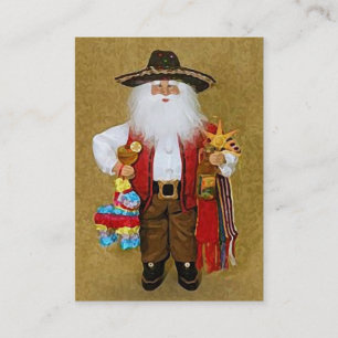 Hispanic Mexican Southwestern Texan Santa Claus Business Card