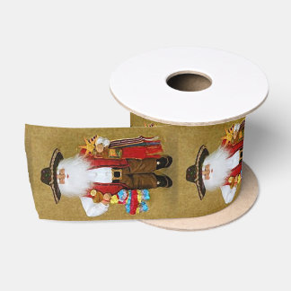 Hispanic Mexican Southwestern Texan Santa Claus Satin Ribbon