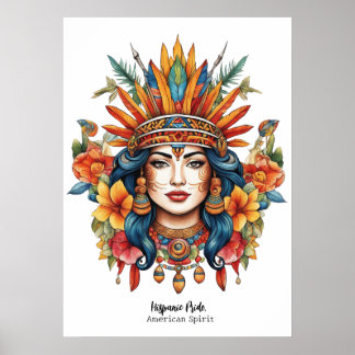 Hispanic Pride, American Spirit. Poster